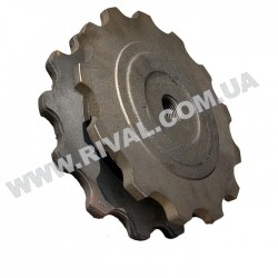 Звезда натяжителя цепи на стрелу Урал-33 звездочка ведомая траншейного экскаватора асфальтореза.