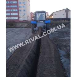 Аренда траншейного экскаватора, рытье траншей цепным экскаватором бара