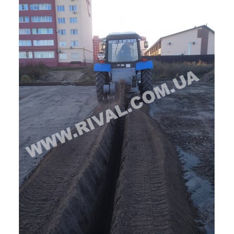 Аренда траншейного экскаватора, рытье траншей цепным экскаватором бара