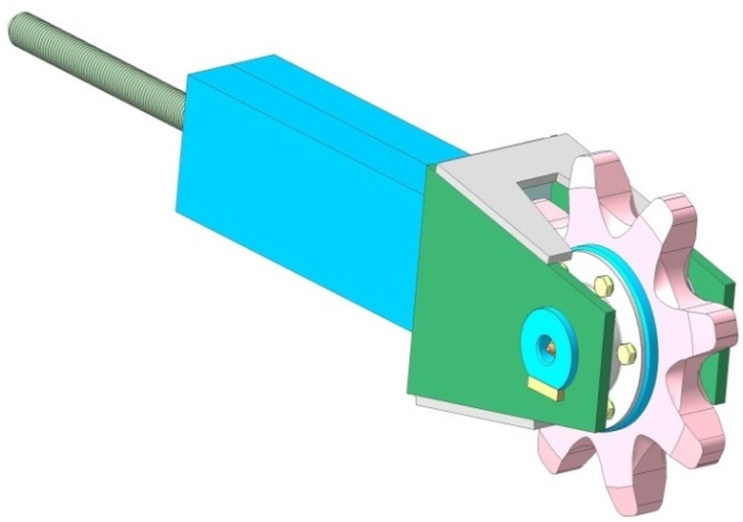 Натяжитель ЭТЦ-165 в сборе со звездочкой