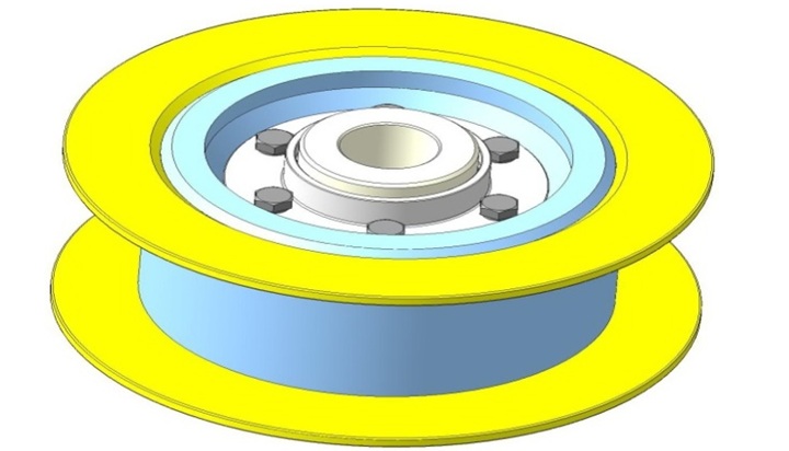 Ролик натяжителя стрелы ЭТЦ